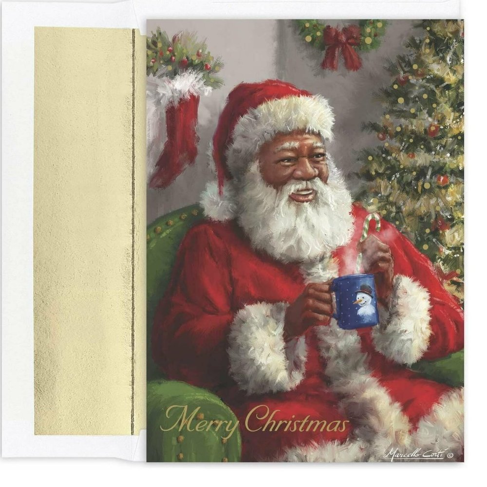 Masterpiece Studios Holiday 18-Count Boxed Christmas Cards Foil-Lined Envelopes